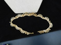 anc amber rhinestone set back view